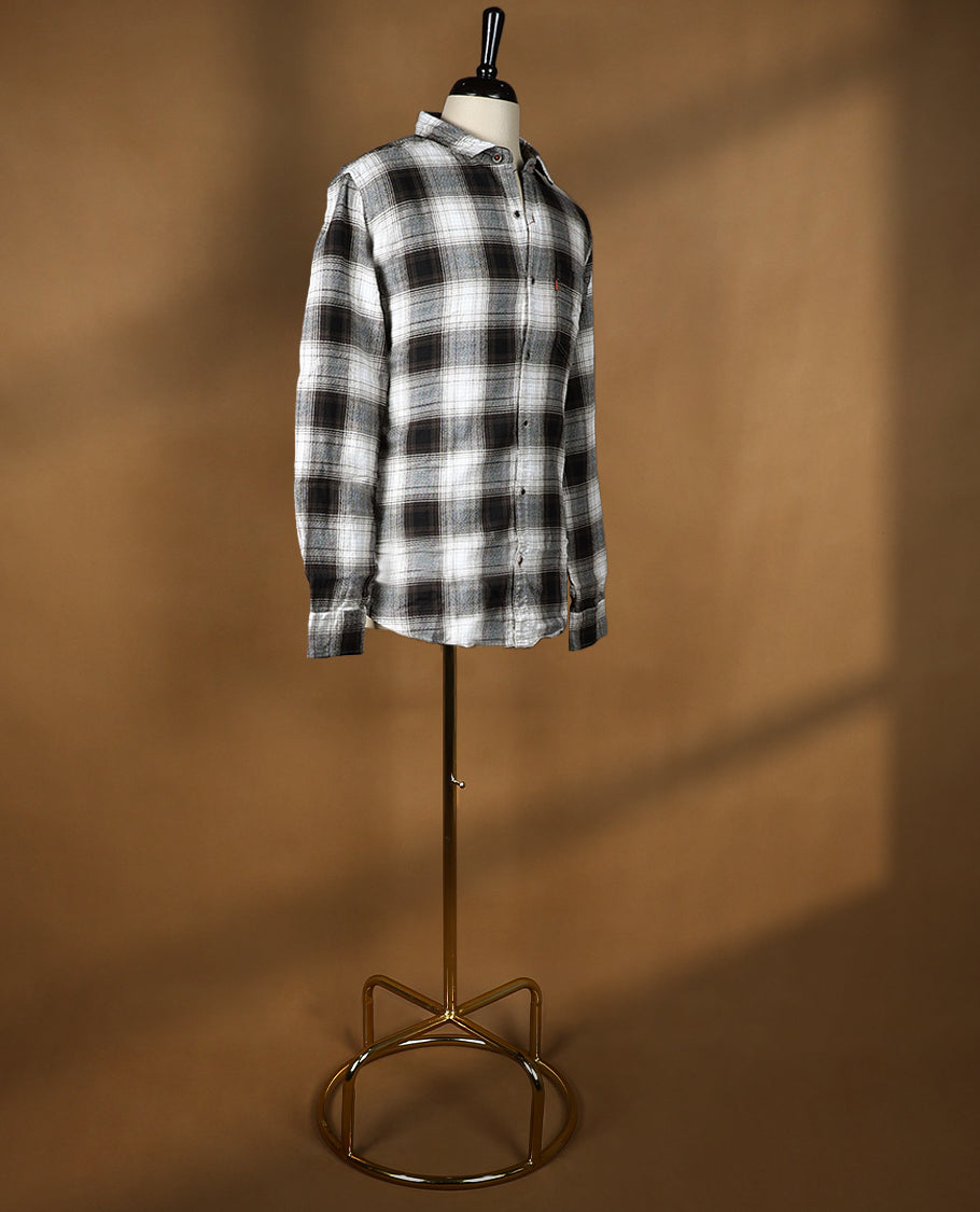 Light & Dark Colour Checked OCTANE Full Sleeve Shirt for Men