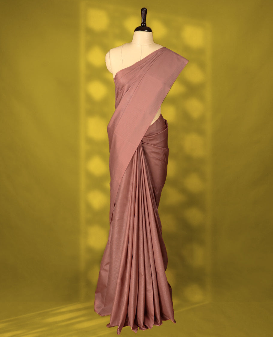 Nude Pink Colour Vasundhara Lite Silk Saree having Thread Work in Body with Self Coloured Border and Blouse