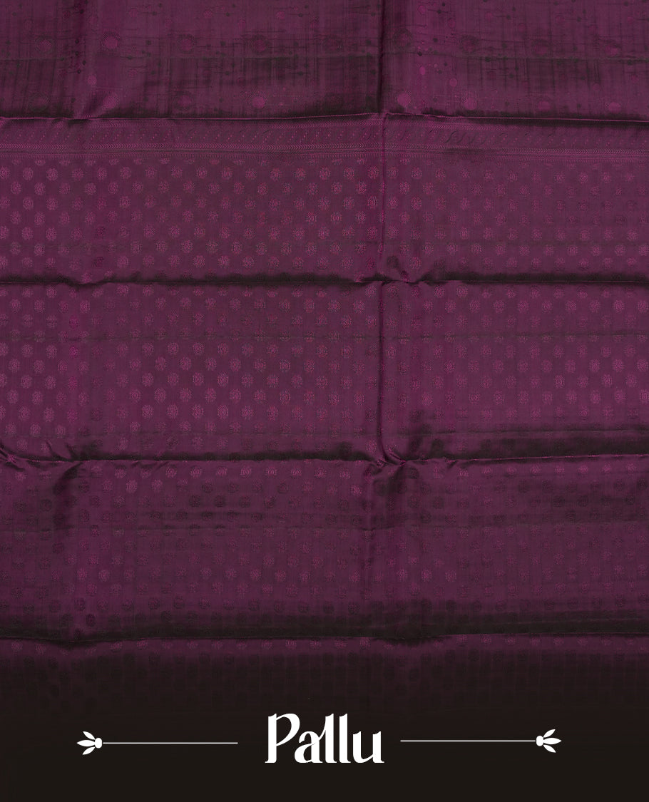 Purple colour Semi Soft Silk Saree Featuring a Self Coloured Patterned Body, Complemented by Self Coloured Pallu & Border and a Matching Blouse Piece