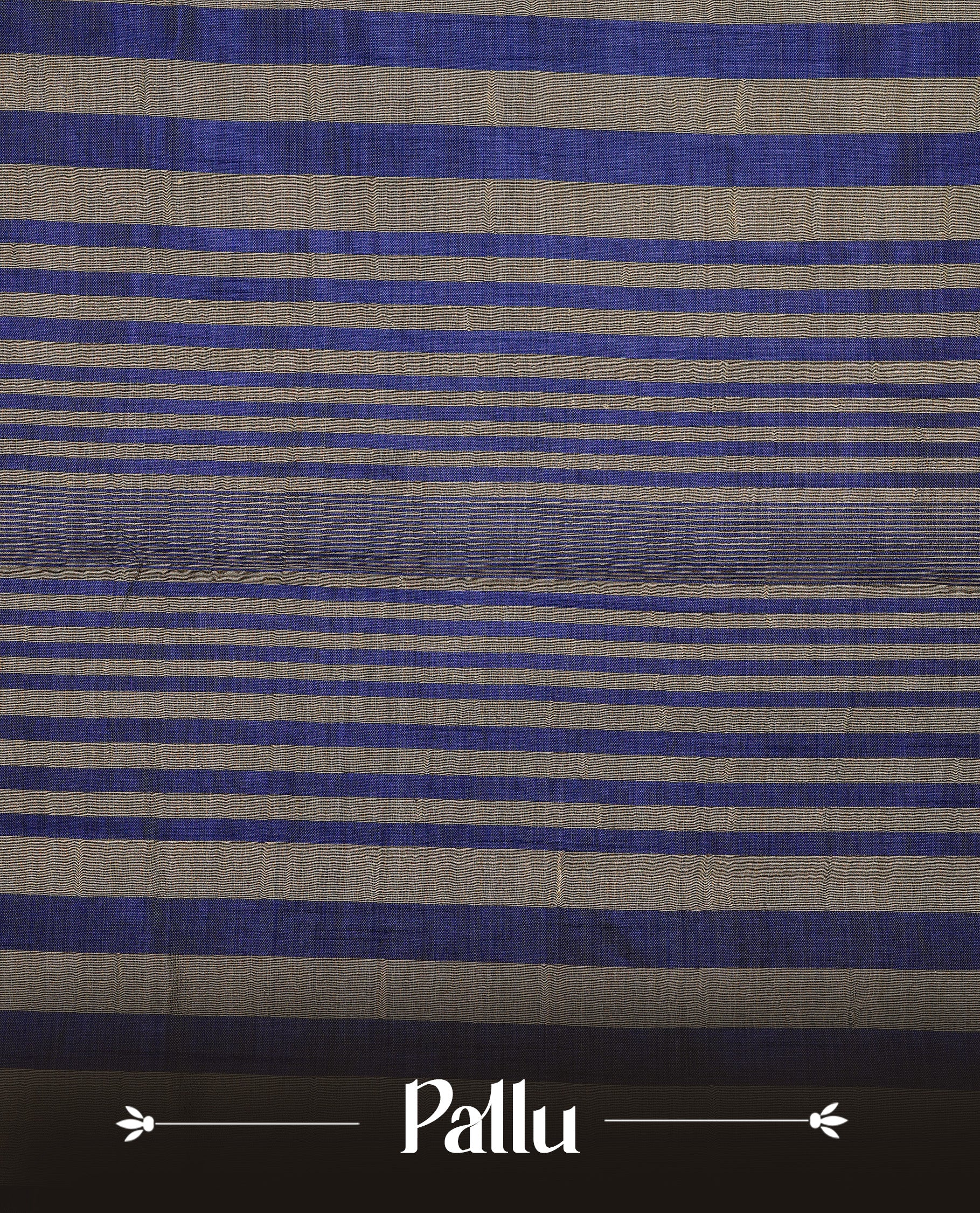 Navy Blue colour semi tussar silk saree featuring elegant plain body, highlighting self colour with traditional border, paired with matching blouse piece.