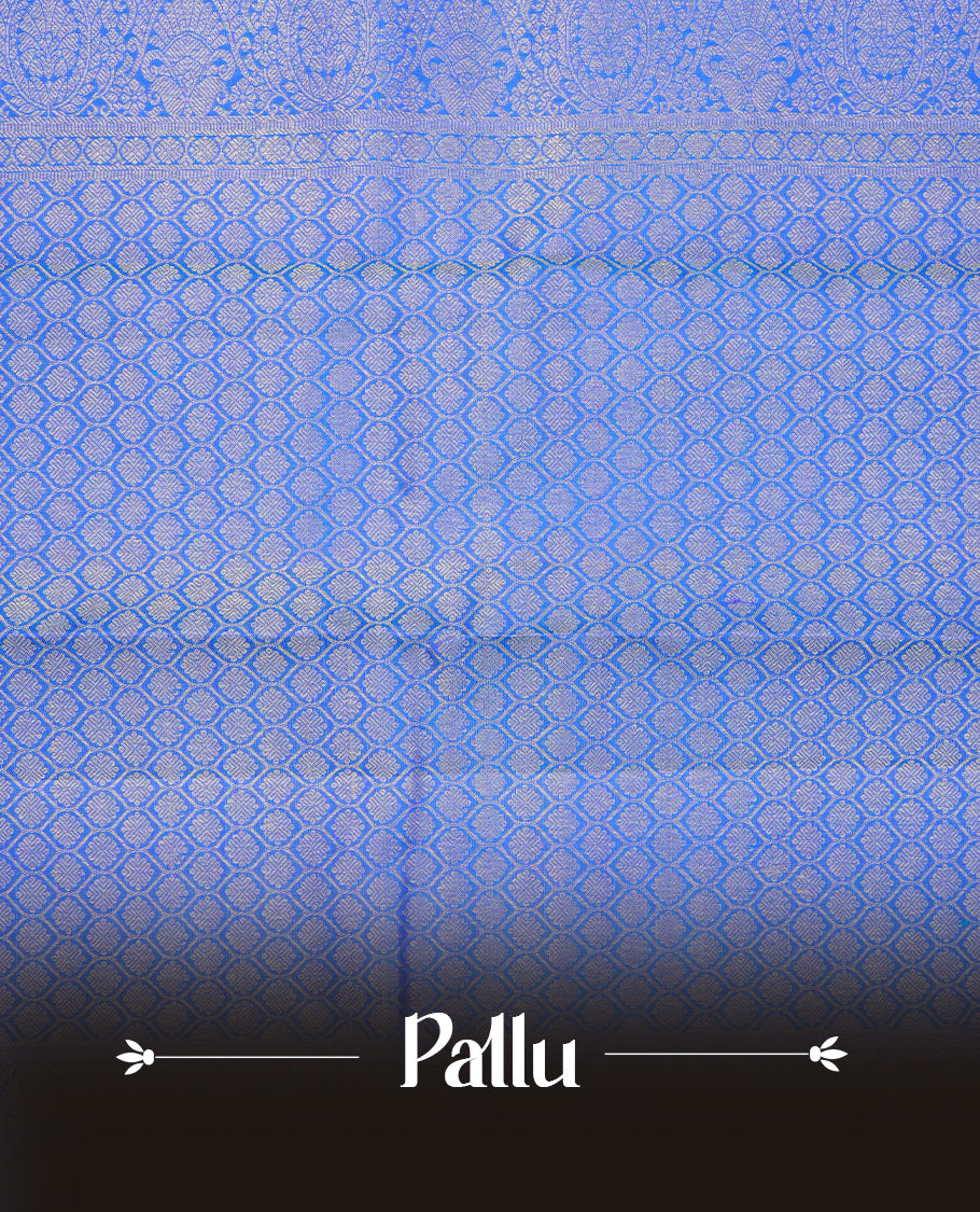 Peacock Green colour Traditional kancheepuram silk saree