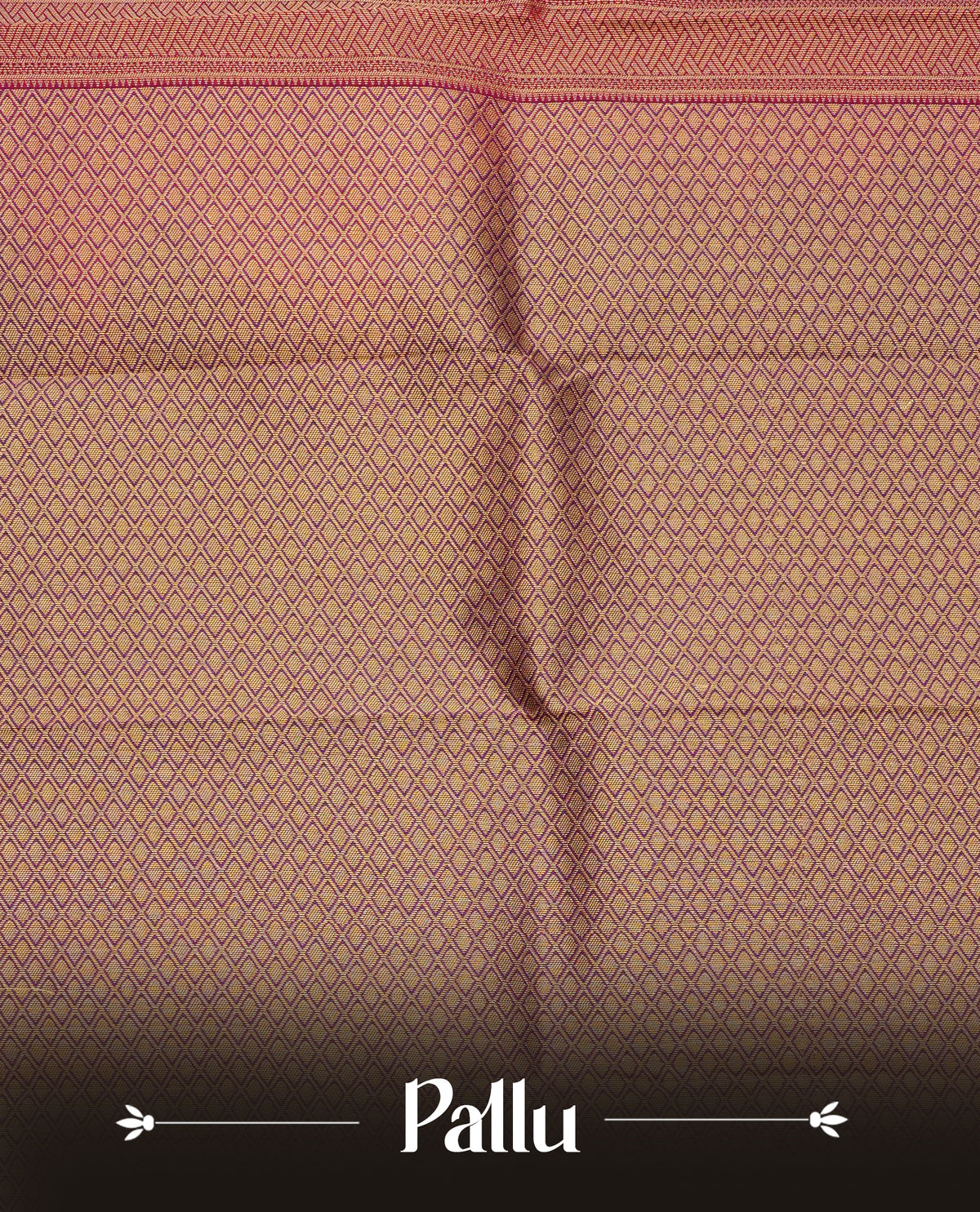 Ranipink colour soft silk saree featuring gold zari buttas on body, with contrast dark purple colour with half gold zari traditional border, with grand pallu comes with matching blouse piece.