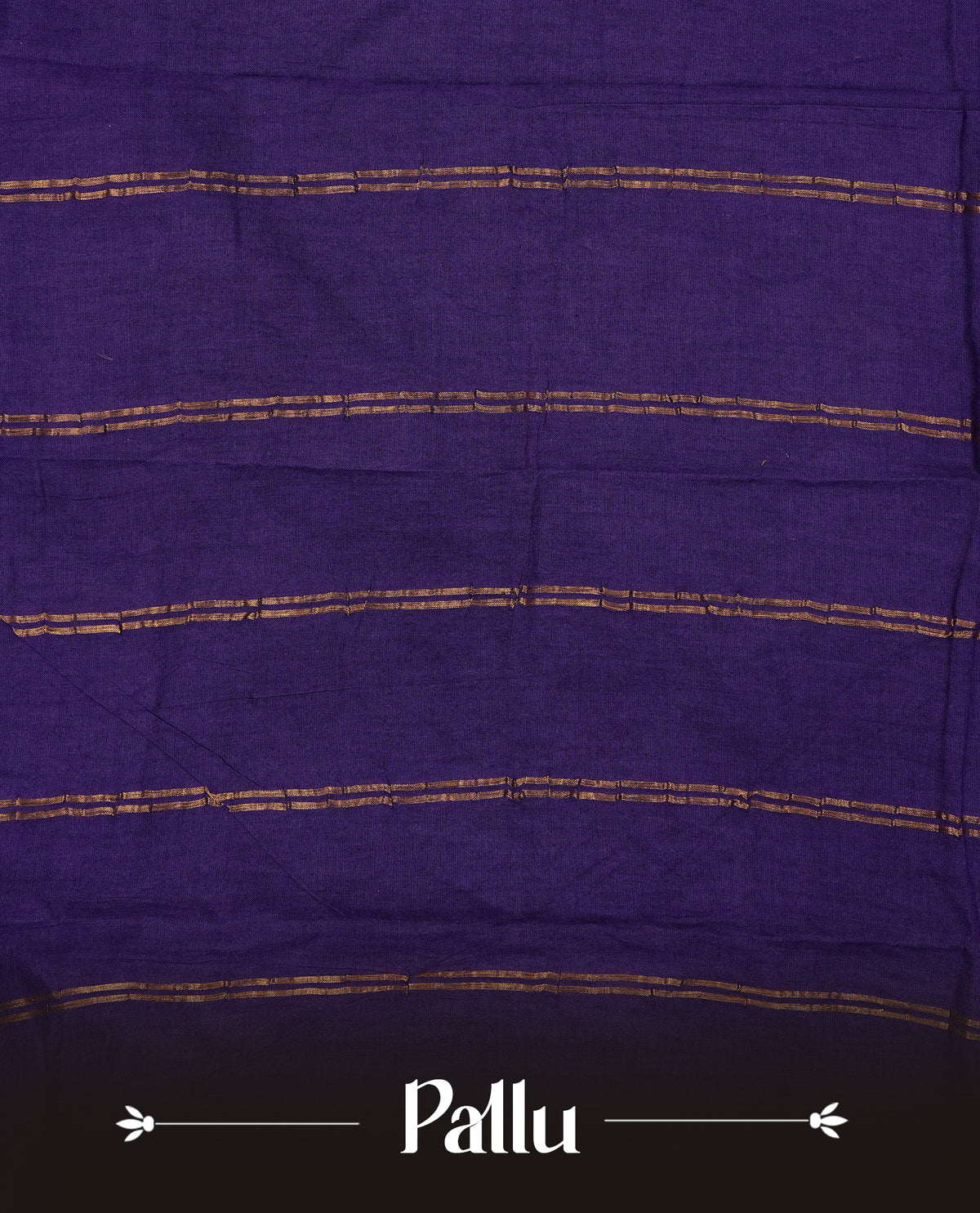 Purple Colour Sungudi Cotton Saree with gold zari motifs on the body, a matching gold zari border, and a plain pallu. Paired with a contrast Pink colour blouse piece featuring a gold zari peacock border.