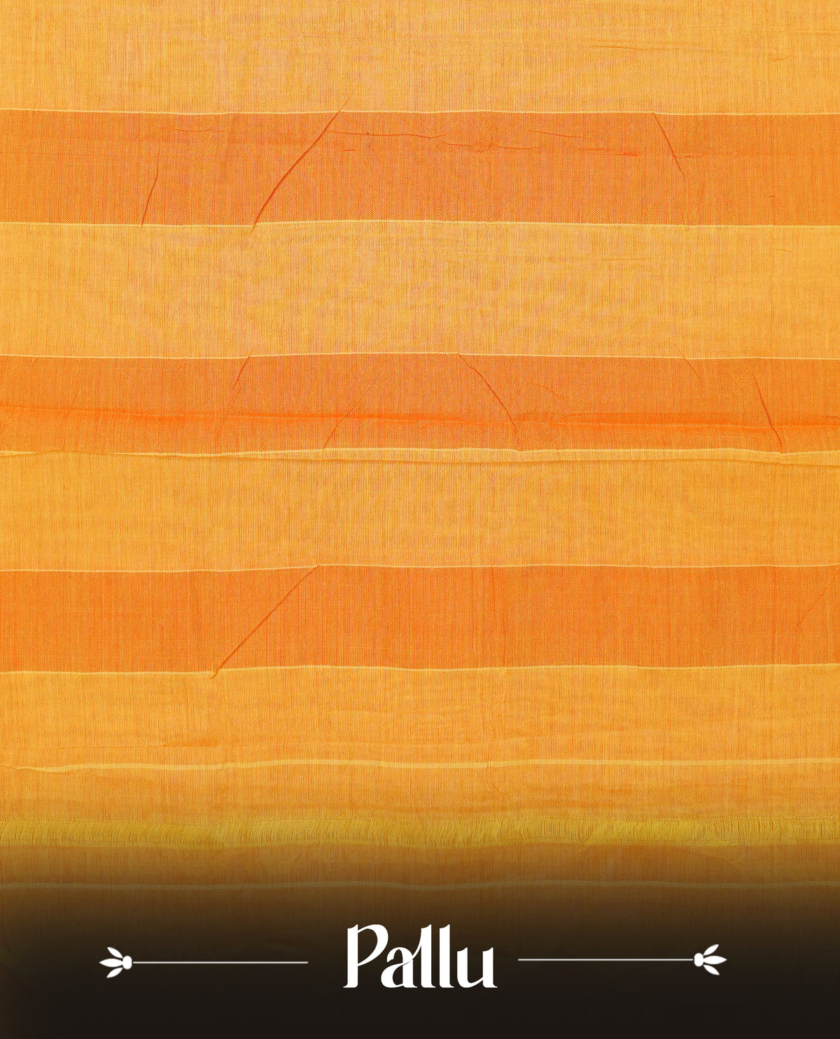 Yellow colour Narayanapattu cotton saree with a plain body, complemented by a red colour border featuring beige peacock and elephant motifs & a contrast pallu, paired with a matching blouse piece.