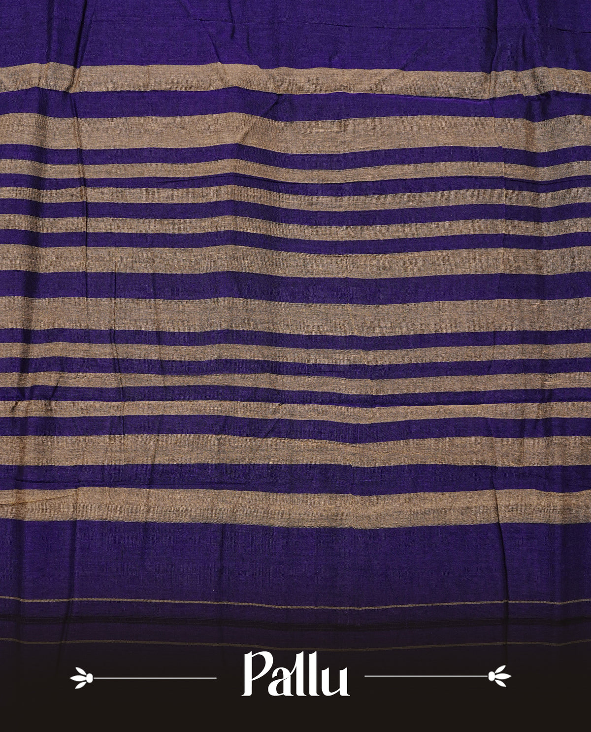 Purple colour Narayanapattu cotton saree with a plain body, complemented by a magenta Colour with Beige colour border & contrast pallu, paired with a matching blouse piece.