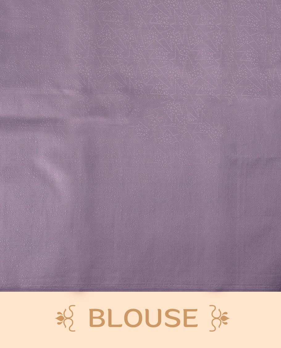 Lavender Colour Vasundhara Lite Silk Saree having Self Coloured Thread Work in Body and Blouse without Border