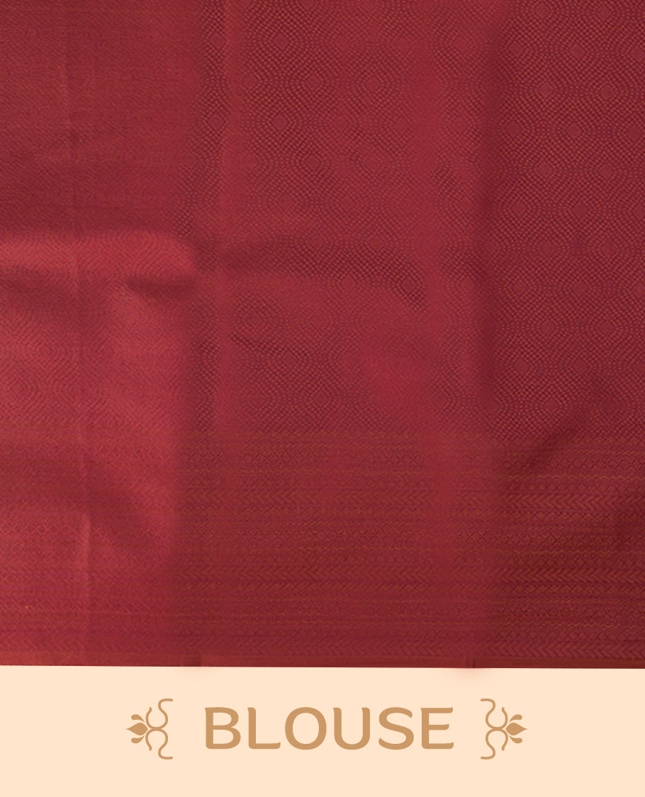 Pinkish Red Colour Vasundhara Lite Silk Saree having Thread Work in Body with Self Coloured Border and Blouse