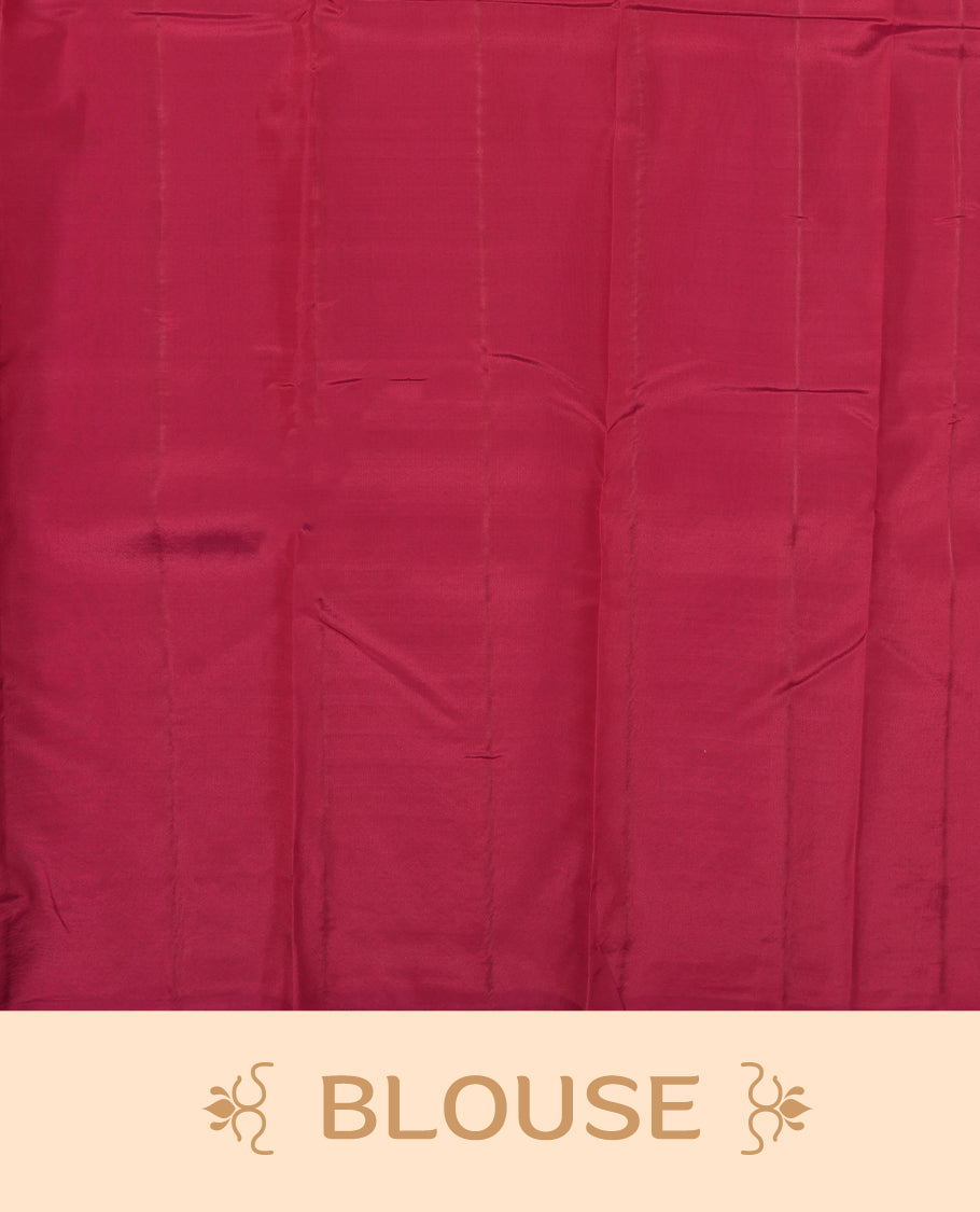 Maroon Colour Semi Soft Silk Saree Featuring a Self Coloured Patterned Body, Complemented by Self Coloured Pallu & Border and a Matching Blouse Piece