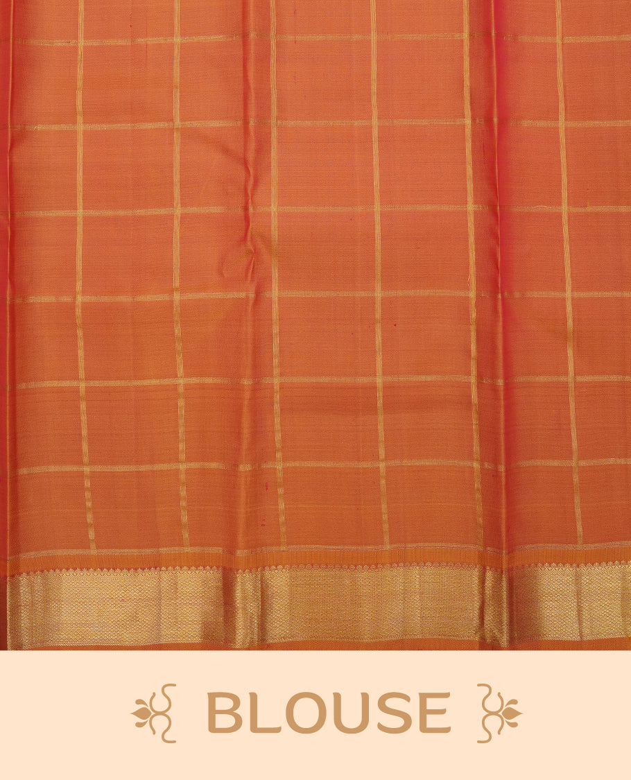 Burgundy colour traditional Kancheepuram silk saree