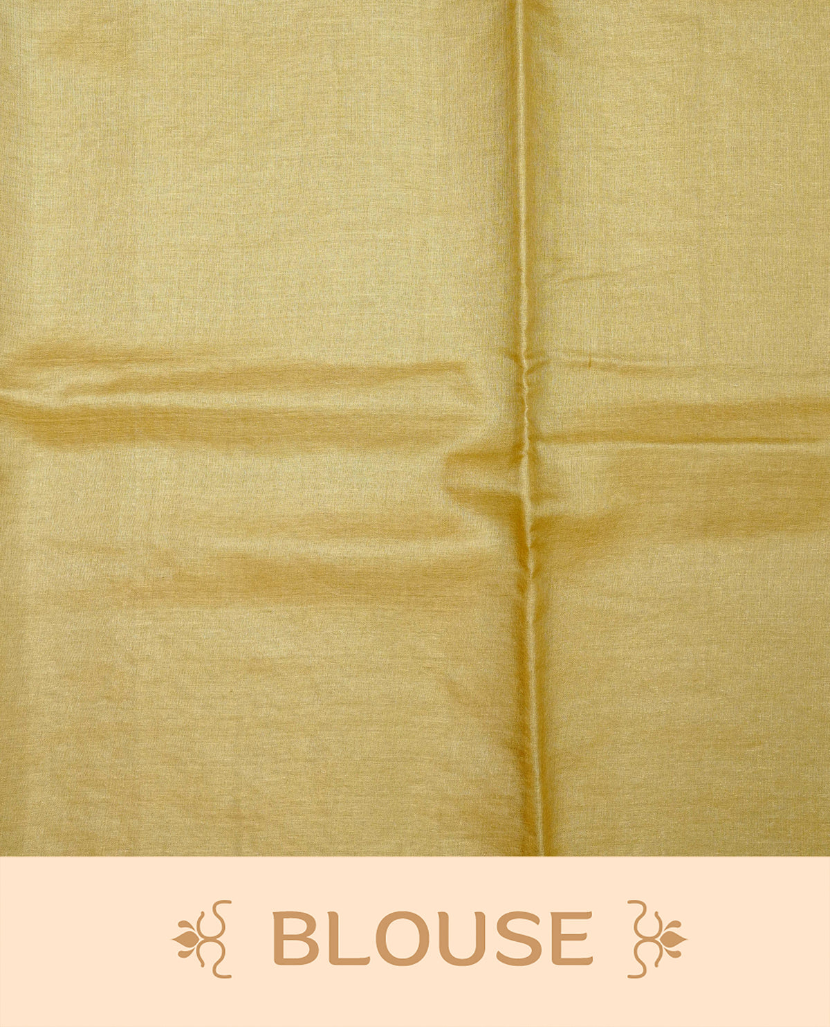 Mustard olive Colour banaras saree featuring Light gold zari Floral kodi pattern on body, complemented by borderless finish, comes with matching blouse piece.