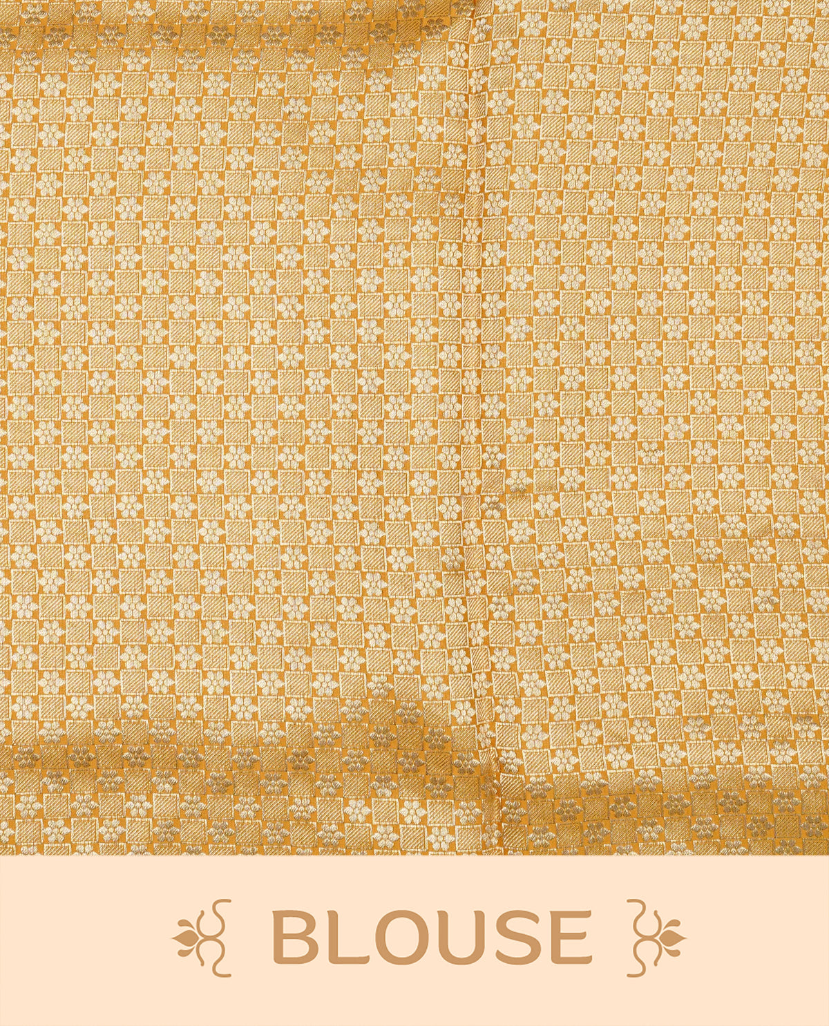 Yellow colour Banaras satin crepe silk saree featuring Plain body, associate with Gold zari traditional border, comes with matching blouse piece.