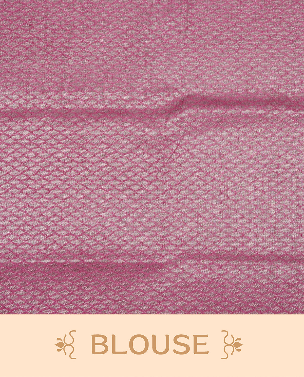Onion pink colour softie silk saree featuring silvar zari, rich pallu floral pattern brocade body, with contrasting self colour border.paired with matching blouse piece.