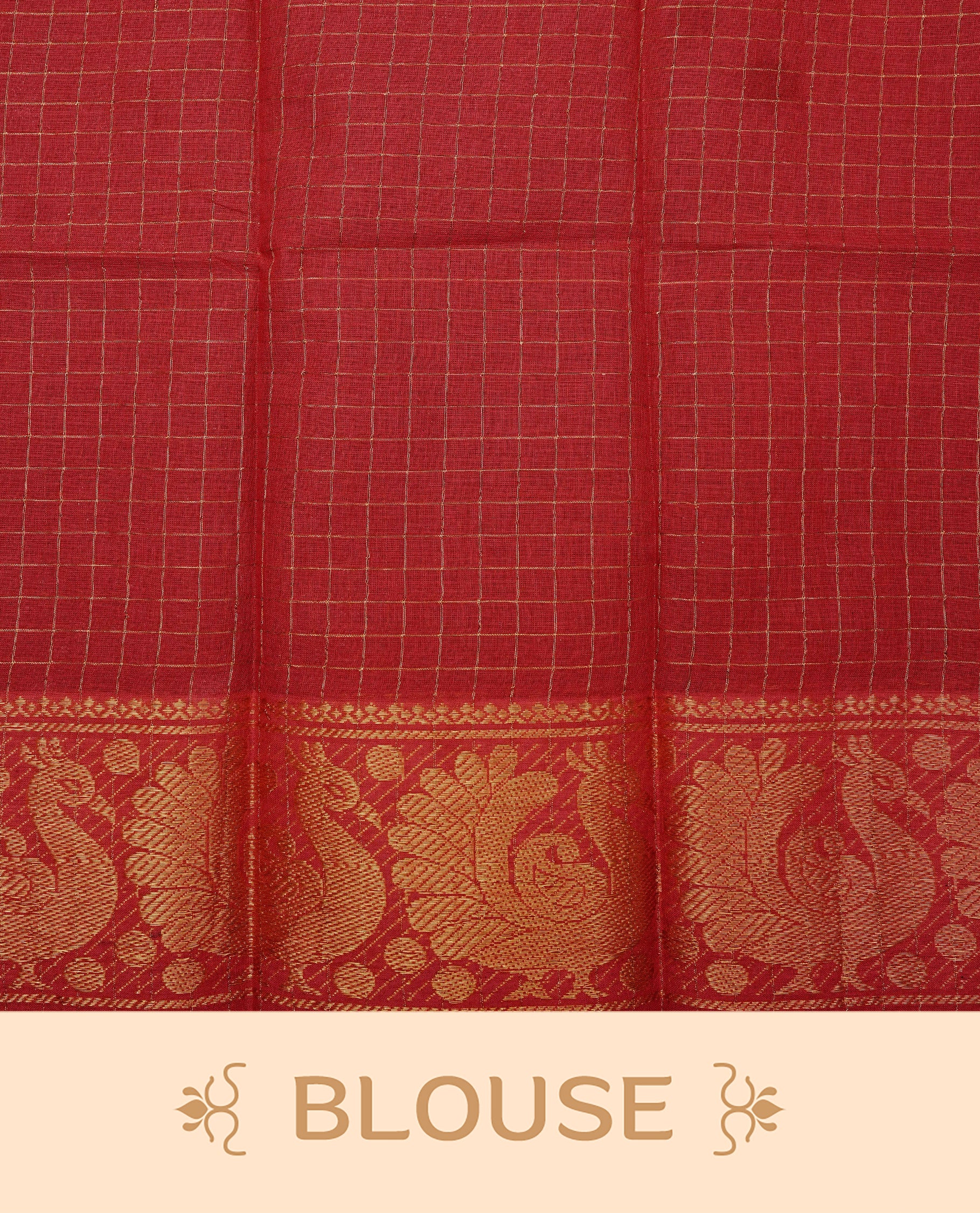 Maroon colour Sungudi cotton saree with a plain body, a contrast pink with temple zari border & pallu ,paired with a matching blouse piece.