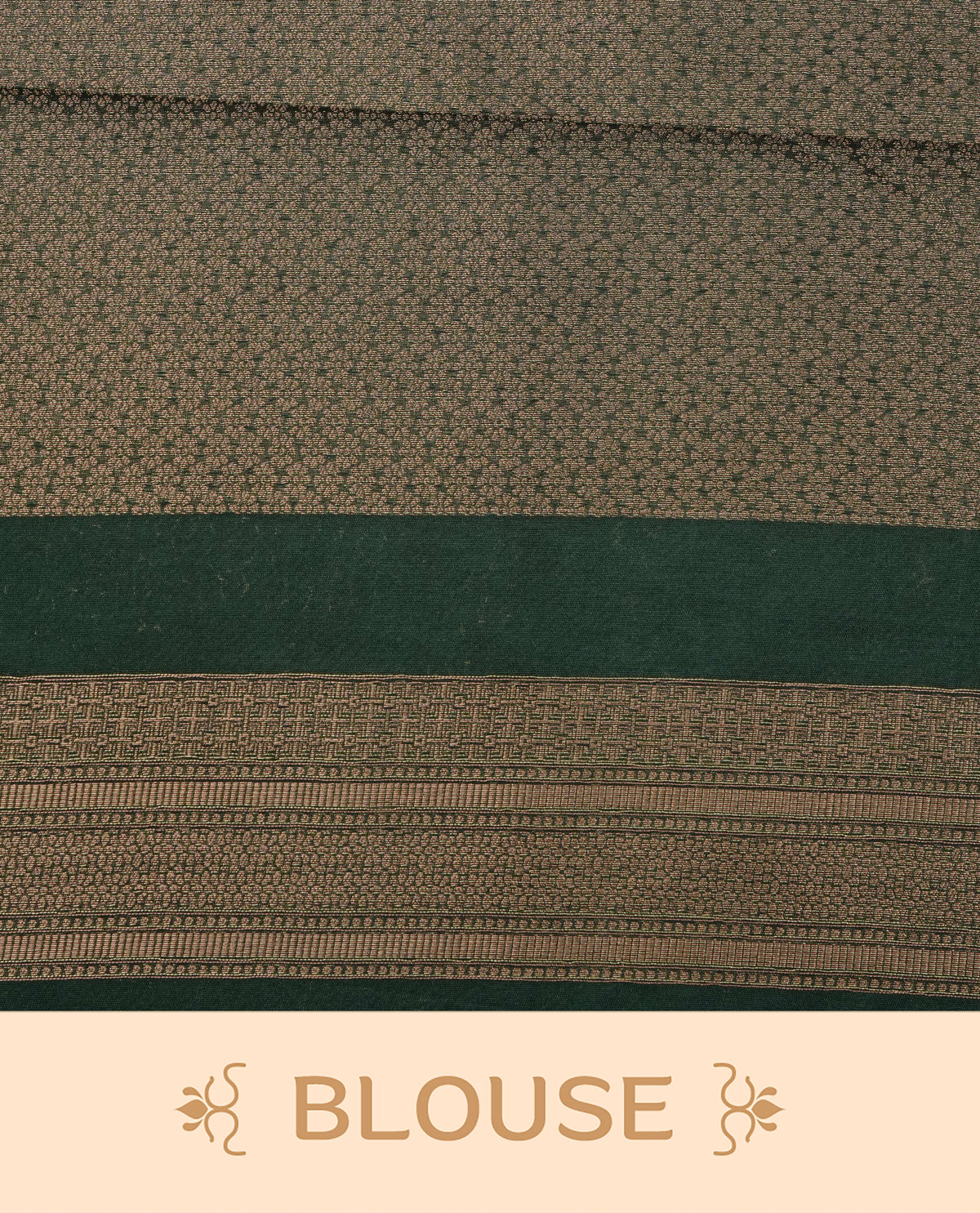 Onion pink colour softie silk saree featuring gold zari, rich pallu floral pattern brocade body, with contrasting forest green colour border.paired with matching blouse piece.