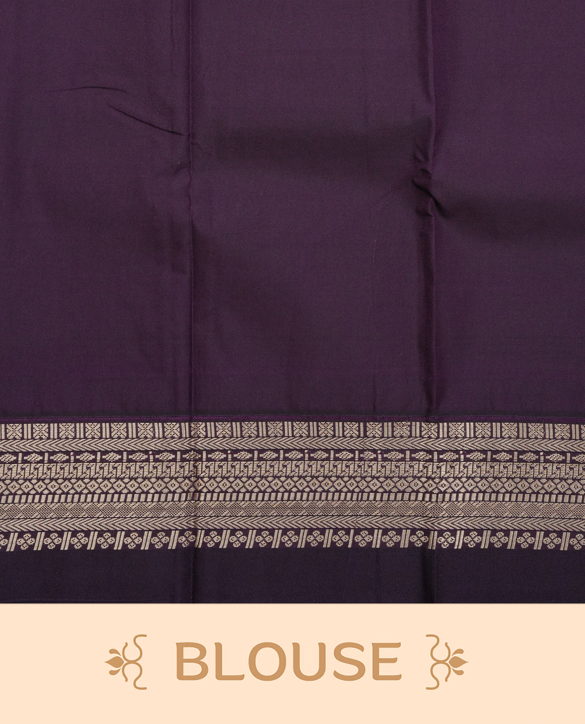 Ranipink colour soft silk saree featuring gold zari buttas on body, with contrast dark purple colour with half gold zari traditional border, with grand pallu comes with matching blouse piece.