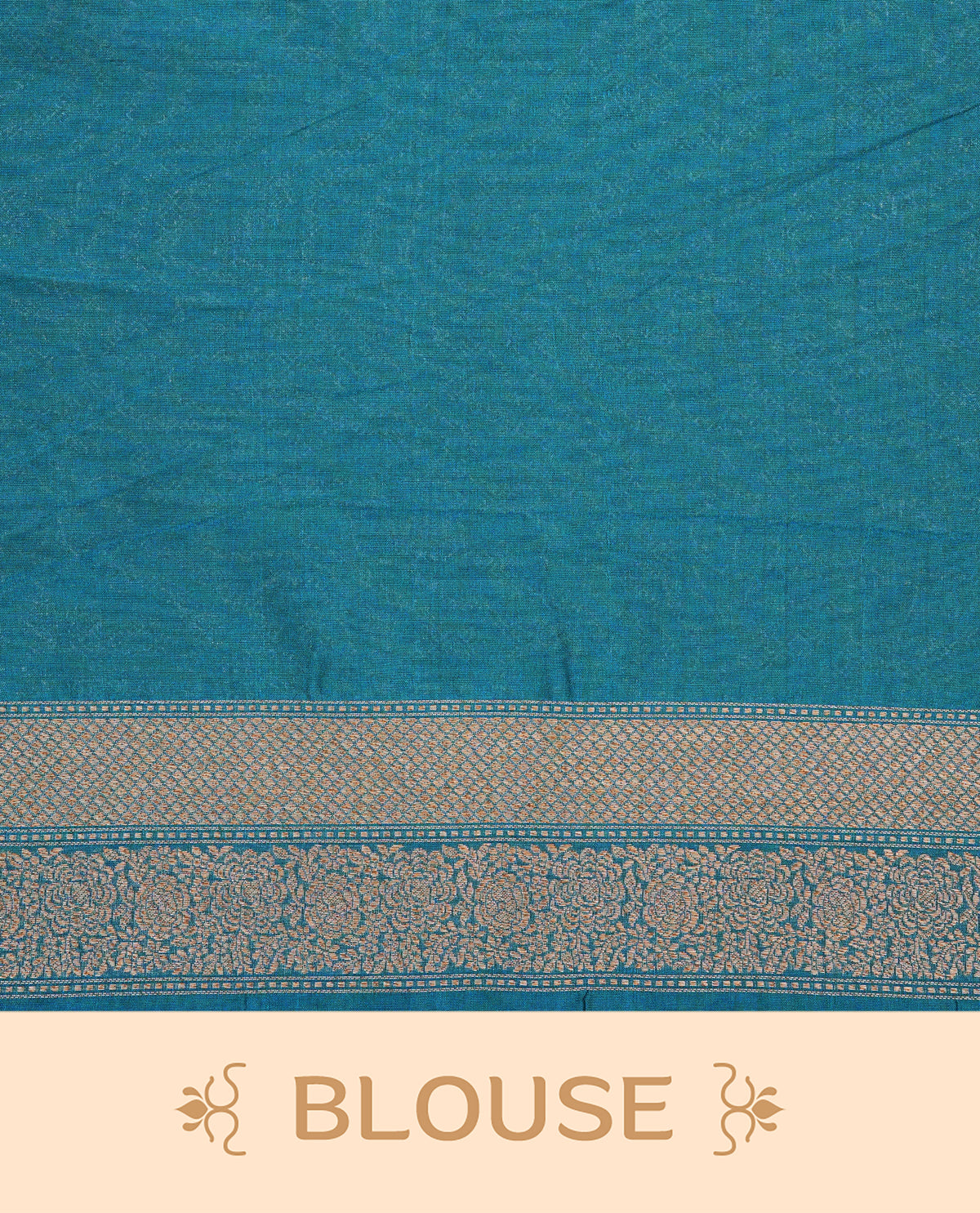 Teal Colour Banaras Katan Silk Saree