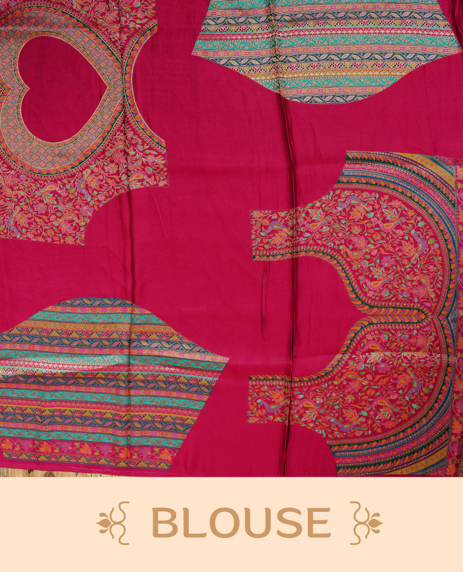 Beige Colour Pashmina Saree