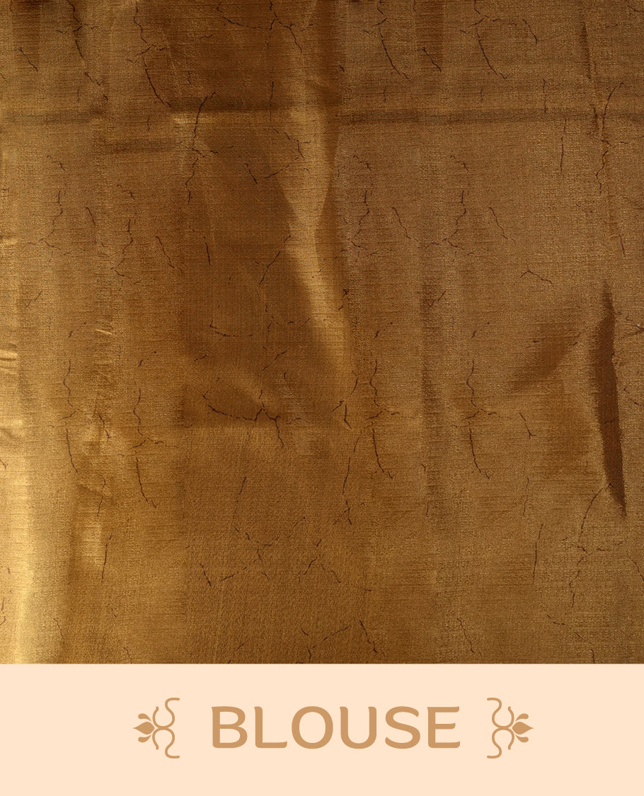 Mustard yellow and off white semi khadi silk colour saree featuring bold floral prints for a striking look, The lightweight, flowy fabric ensures effortless draping, perfectly paired with a matching blouse.