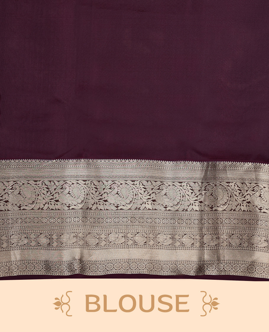 Moss Green Colour Vasundhara Silk Saree having Thread Work in Body with Contrast Border and Blouse