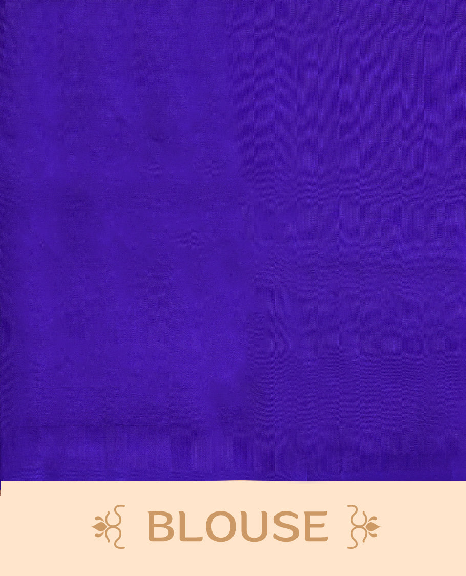 Bright Blue Colour Vasundhara Silk Saree having Thread Work in Body with Border and Blouse