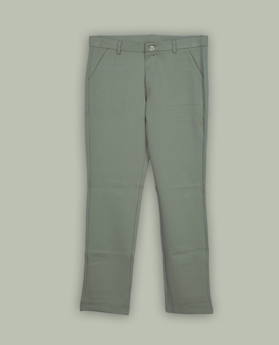Light pastel green colour pant featuring a clean waistband, pocket detailing and a straight fit.