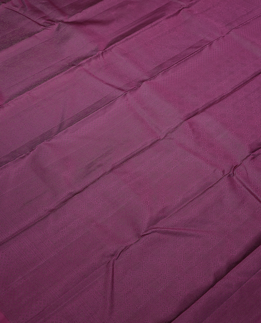 Onion Colour Soft Silk Saree having Zari Worked Body with Self Colour Border and Blouse