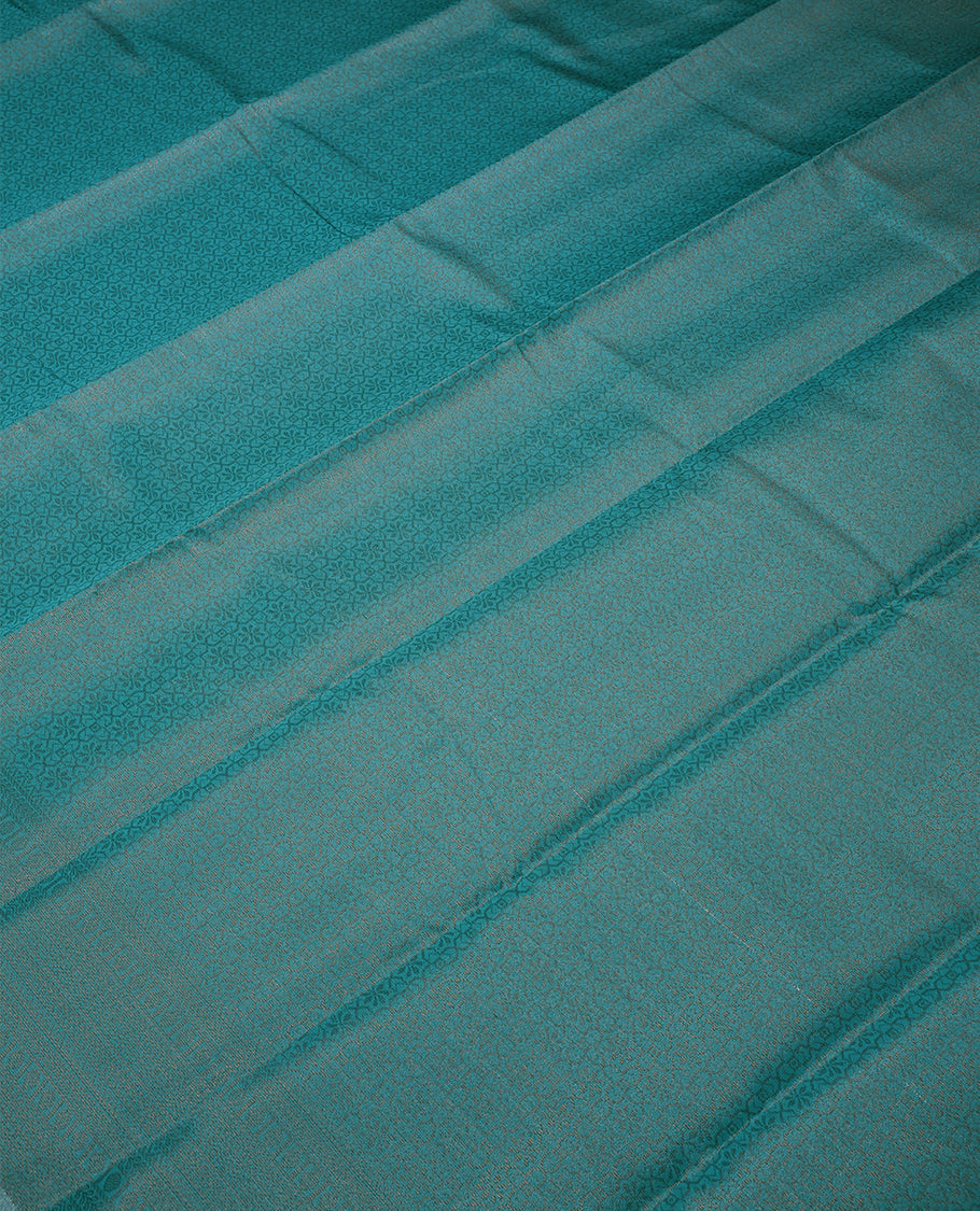 Aqua Blue Colour Tissue Saree having Zari Worked Body with Self Coloured Border and Blouse