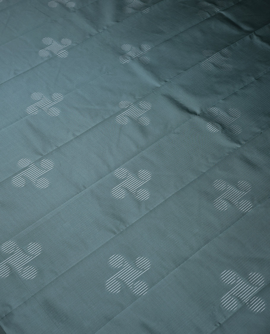 Pastel Blue Colour Art Soft Silk Saree having Thread Work in Body and Blouse without Border