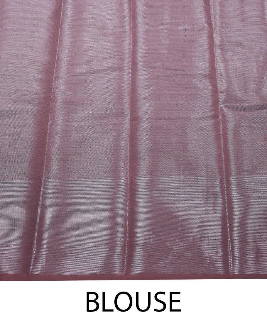 Pastel Onion Colour Art Silk Fancy Saree having Thread Work in Body with Border and Self Coloured Blouse