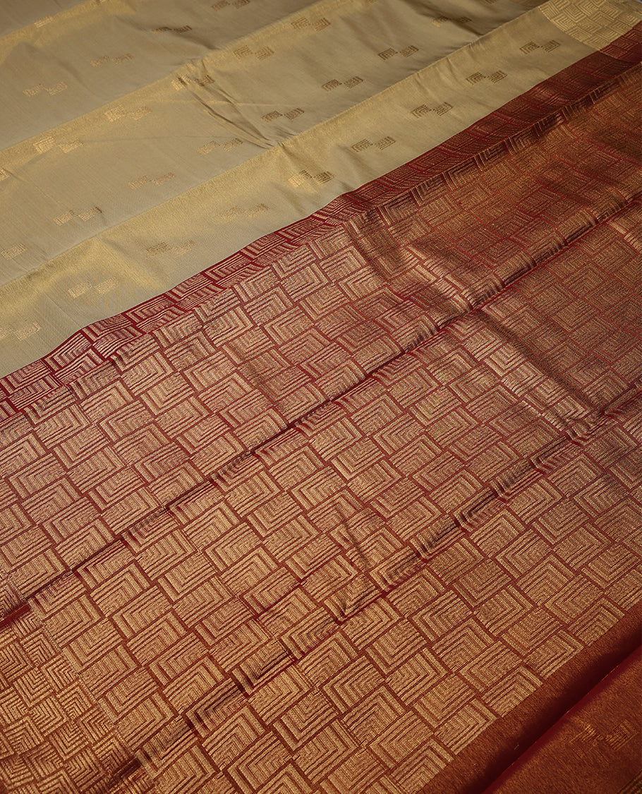 Golden Colour Art Tissue Saree having Golden Work in Body with Golden Border and Contrast Colour Blouse