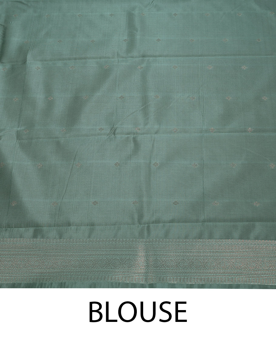 Light Pastel Green Colour Art Silk Fancy Saree having Zari Worked Body with Border and Self Coloured Blouse