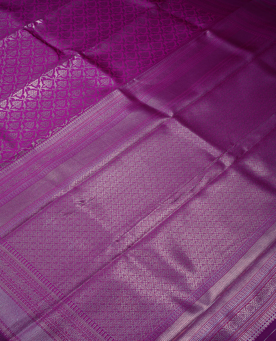 Dark Rose Colour Art Silk Fancy Saree having Zari Worked Body with Border and Self Coloured Blouse