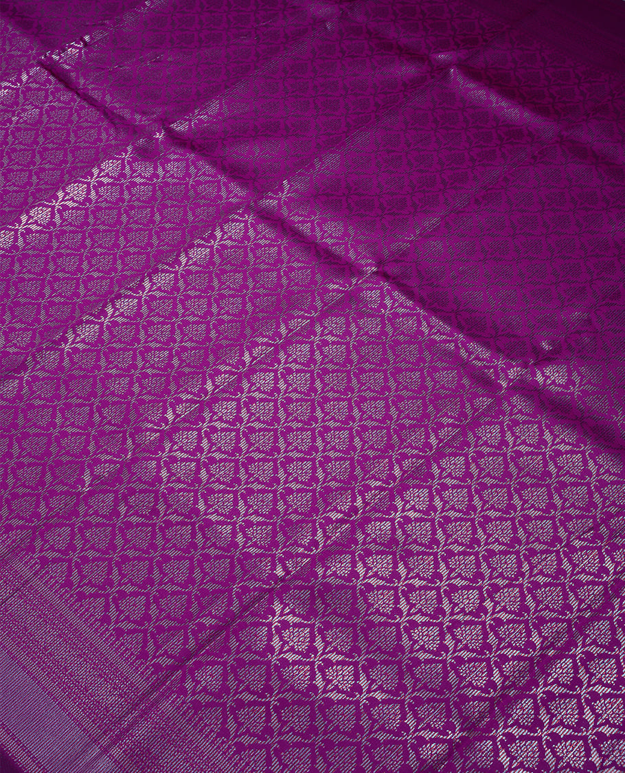 Dark Rose Colour Art Silk Fancy Saree having Zari Worked Body with Border and Self Coloured Blouse