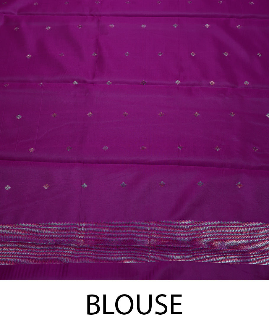 Dark Rose Colour Art Silk Fancy Saree having Zari Worked Body with Border and Self Coloured Blouse