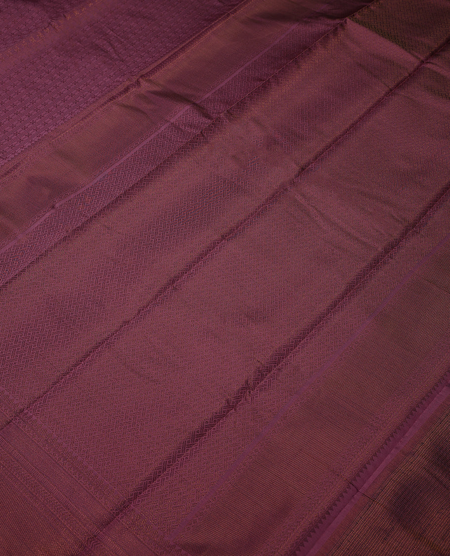 Dark Onion Colour Art Silk Fancy Saree having Zari Worked Body with Border and Self Coloured Blouse