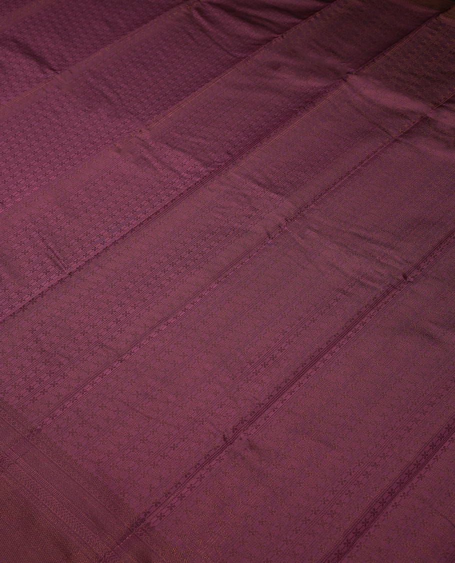 Dark Onion Colour Art Silk Fancy Saree having Zari Worked Body with Border and Self Coloured Blouse
