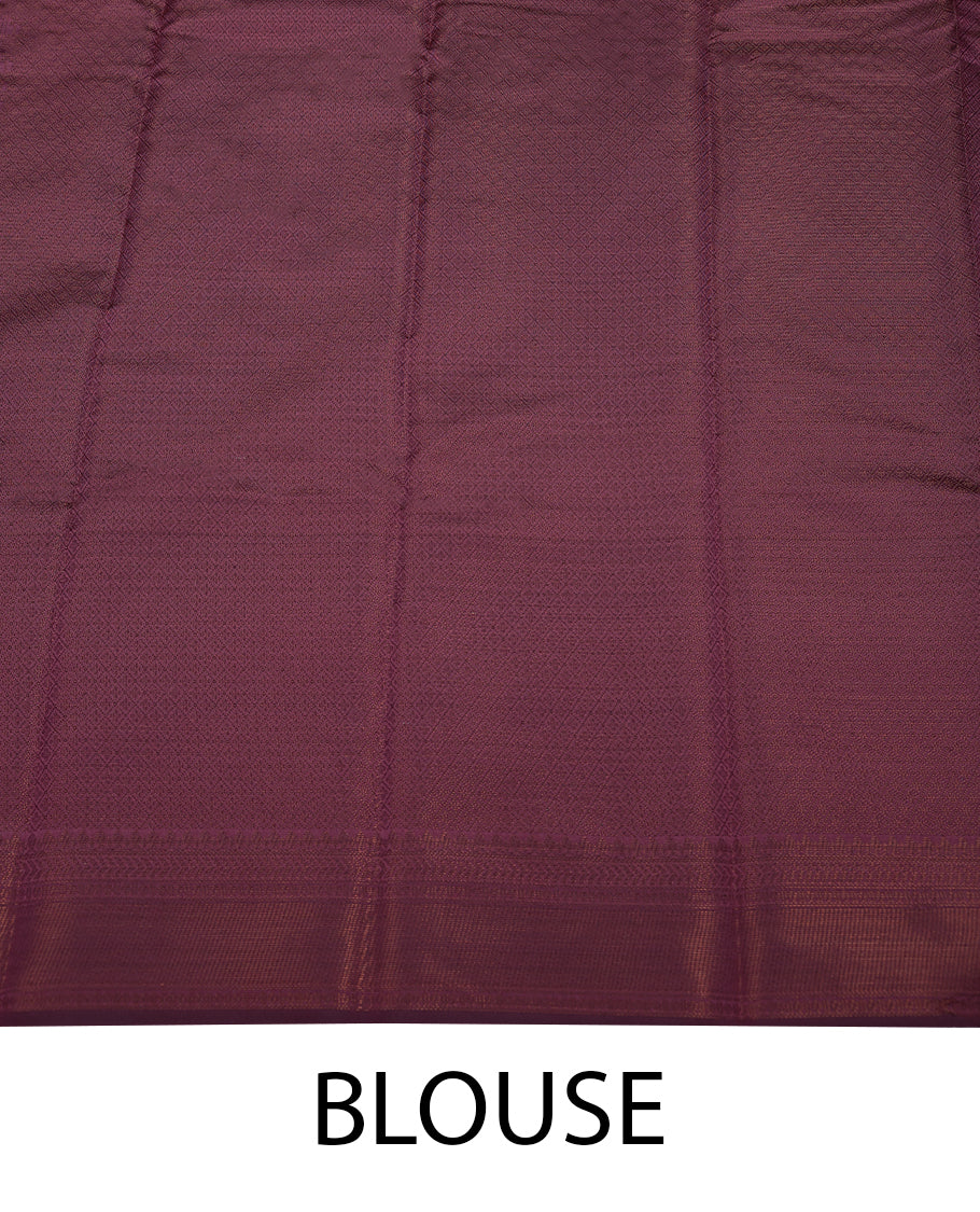 Dark Onion Colour Art Silk Fancy Saree having Zari Worked Body with Border and Self Coloured Blouse