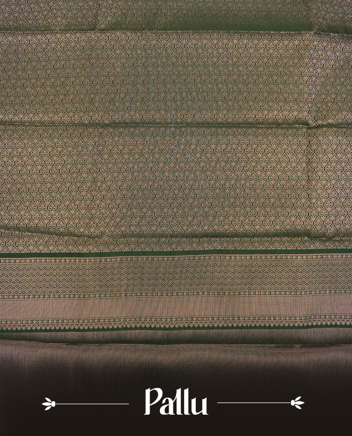 Wine colour semi silk saree featuring gold zari check patterns with buttas on body, contrast green colour with traditional border on body, grand pallu comes with matching blouse piece