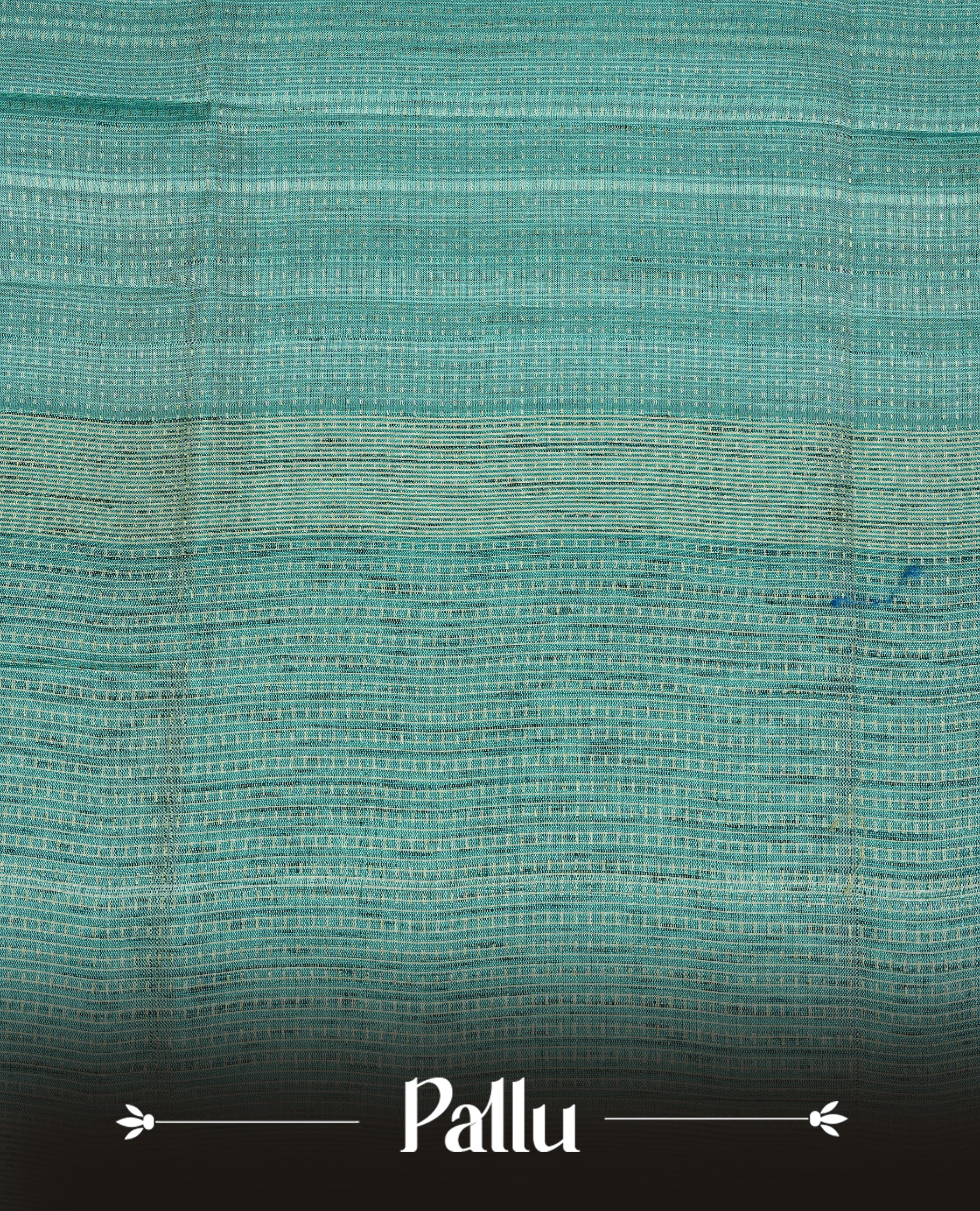 Aqua colour semi tussar silk saree featuring elegant gold zari dotted stripes across the body, enhanced with a rich zari woven border. Comes with a matching blouse piece.