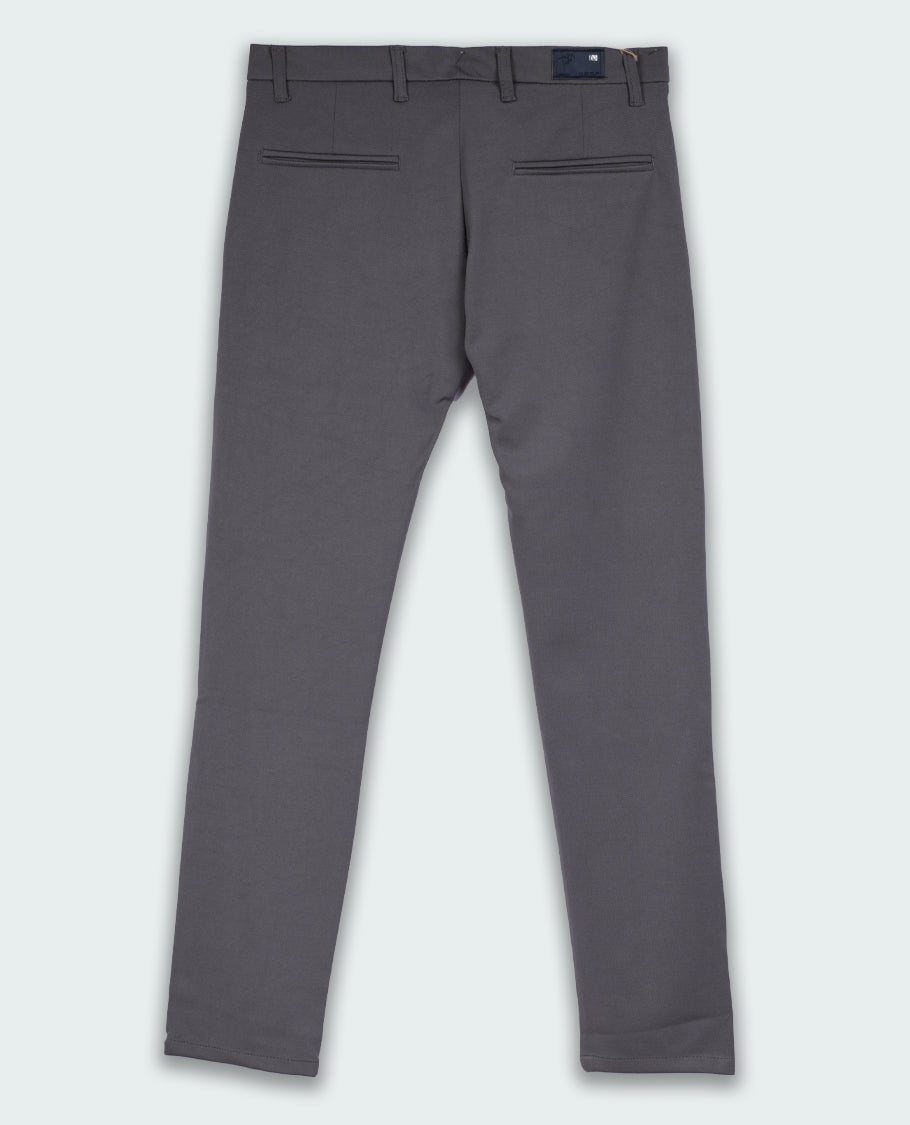 Ash grey colour LYCRA formal pants for men, Designed with a modern slim fit, side pockets, and a sleek waistband & ideal for office wear or semi formal occasions.