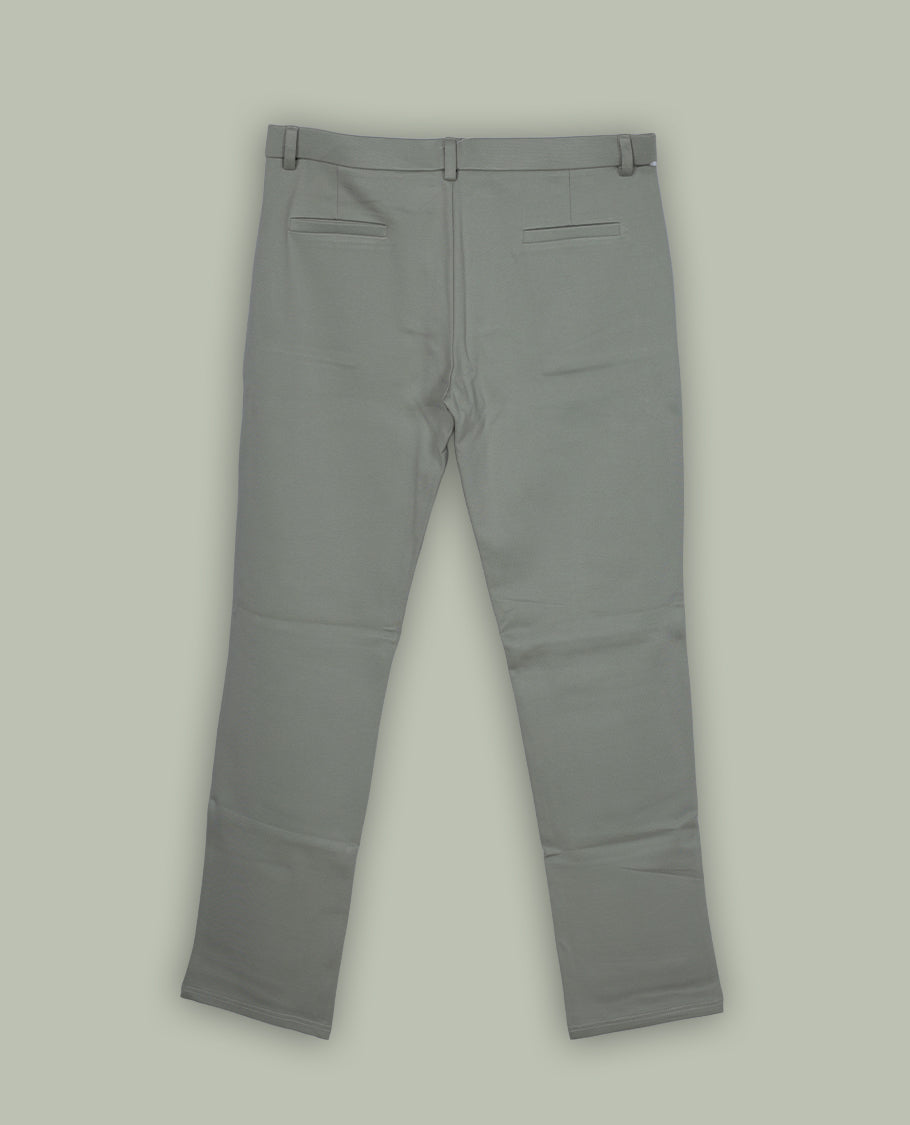 Light pastel green colour pant featuring a clean waistband, pocket detailing and a straight fit.