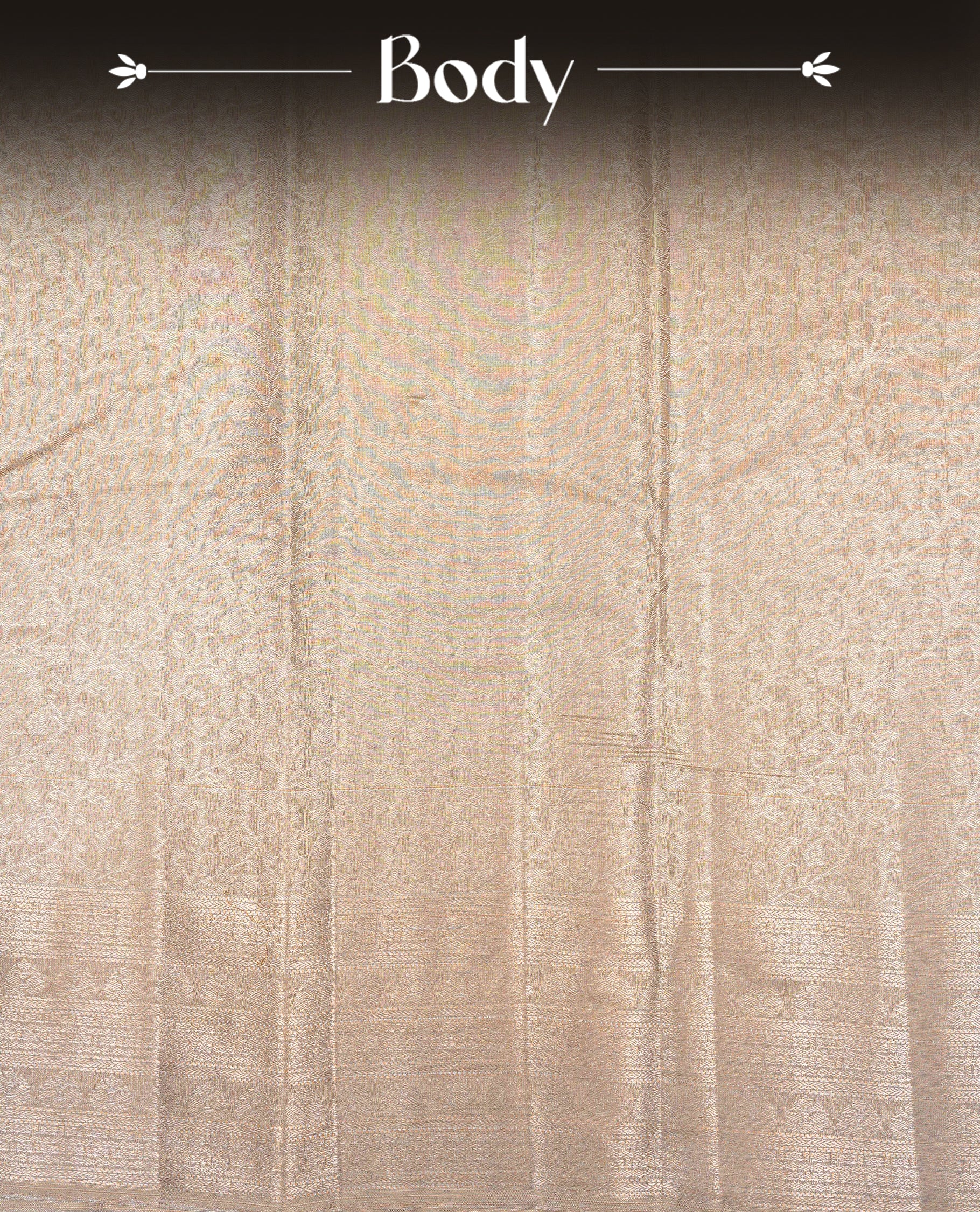 Sage & Silver colour Double shade Semi tissue silk saree featuring silver zari kodi pattern on body, self colour with traditional border, paired with matching.