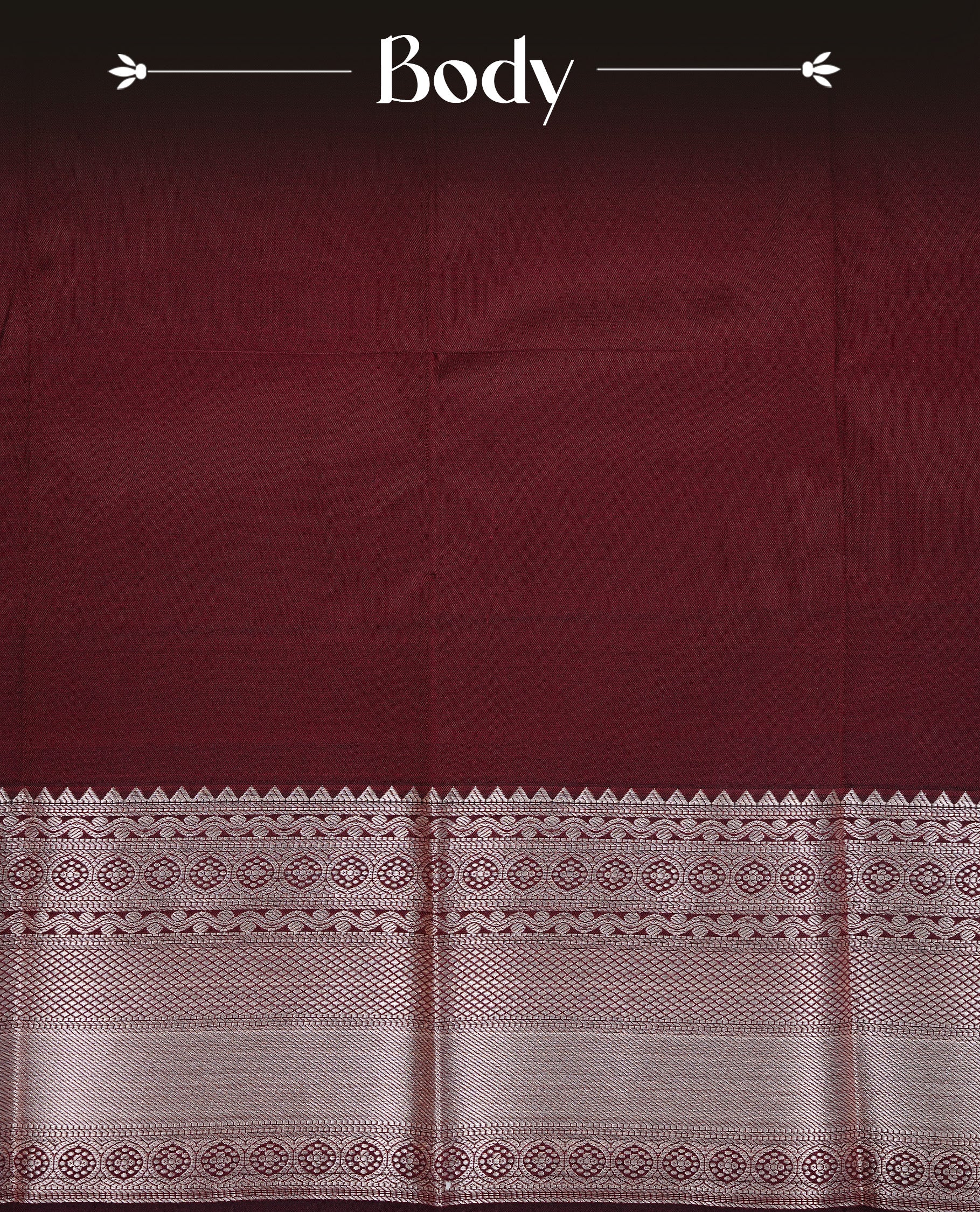 Cream colour Semi silk saree Featuring gold zari motifs on body, complemented by contrast Grey colour with gold zari border, paired with matching blouse piece.