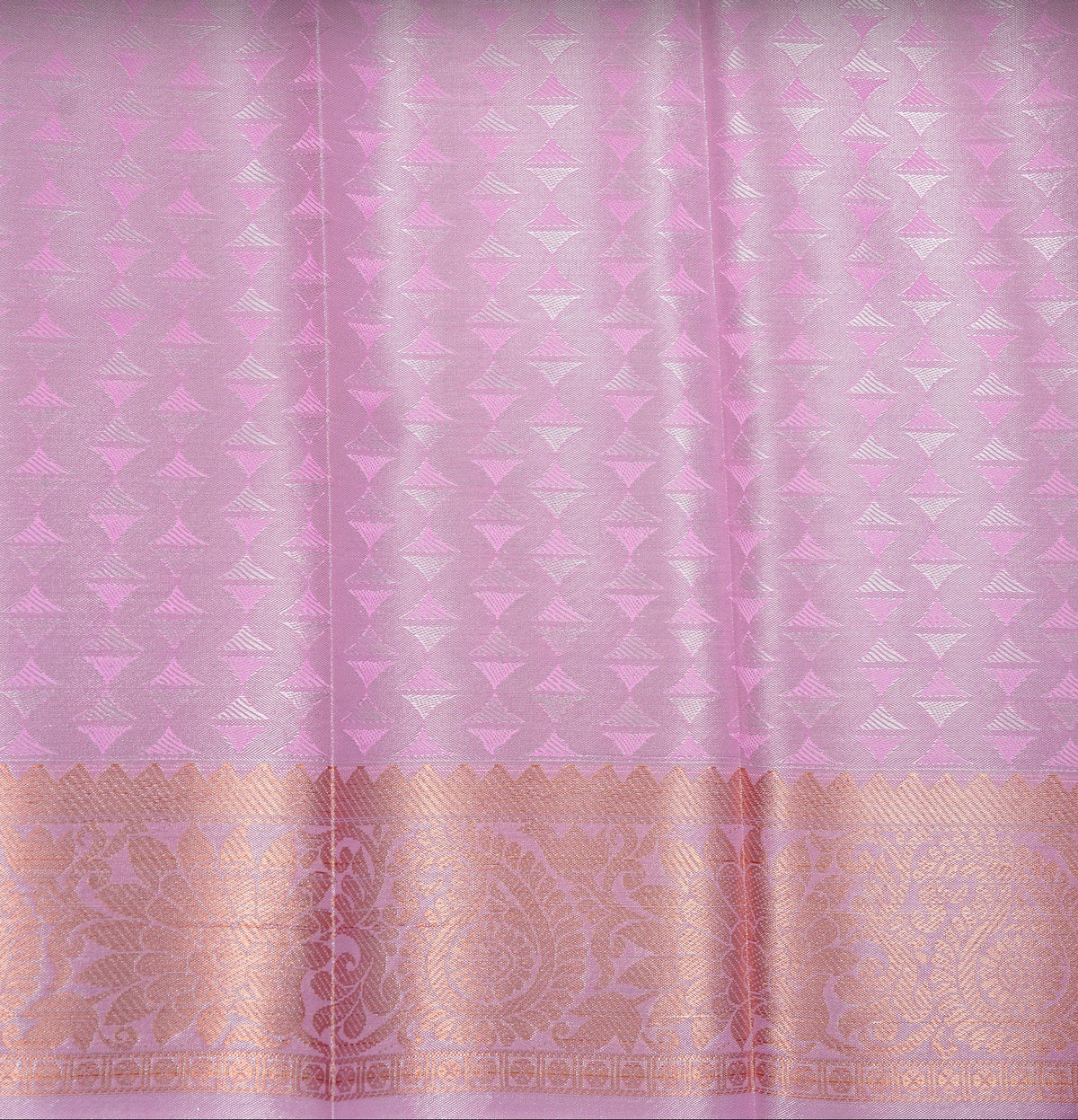 Silver colour Semi silk saree Featuring Cream colour patterns on body, complemented by Self colour with Antique zari border, paired with matching blouse piece.