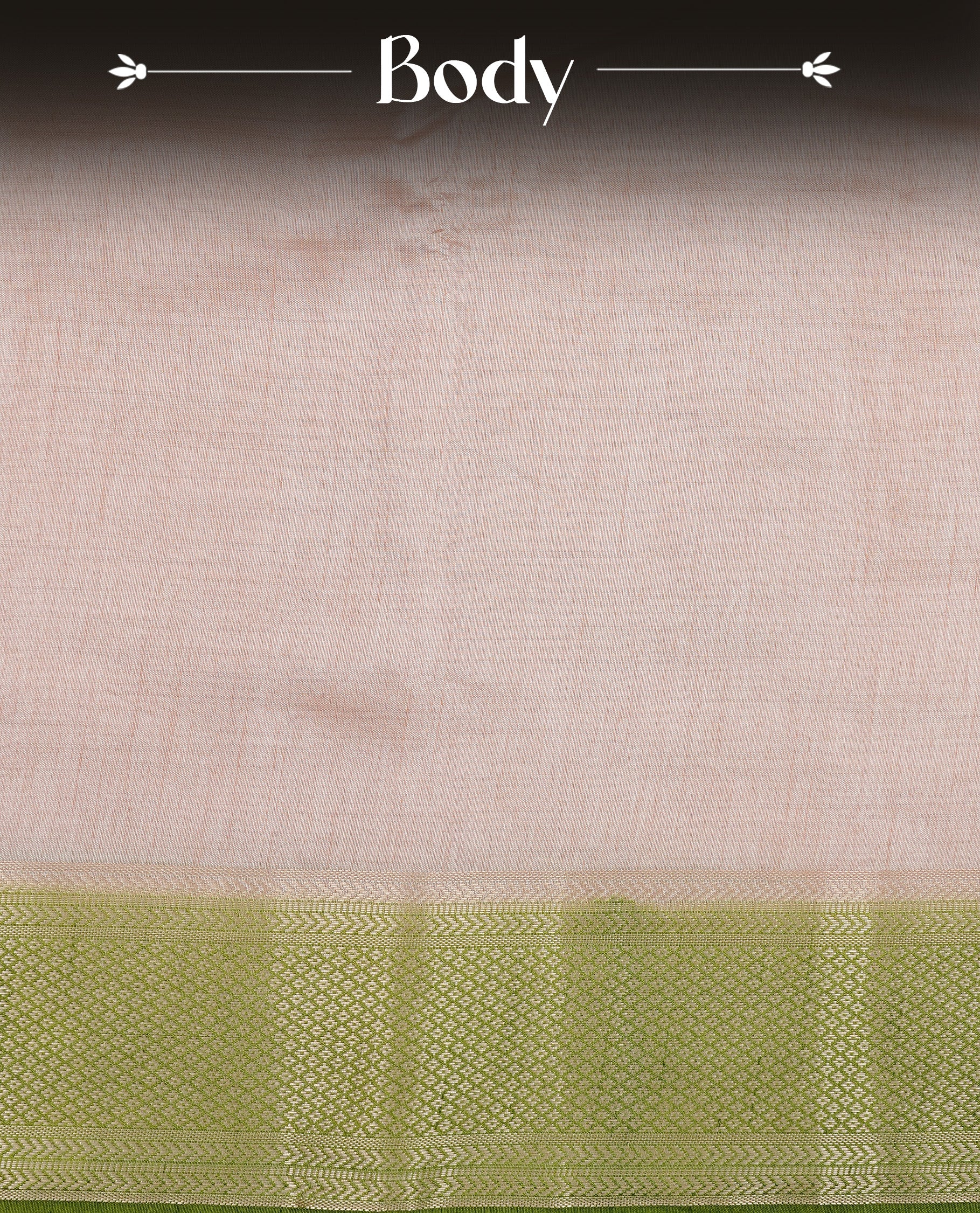 Cream colour Tussar silk saree Featuring Elegant Plain body, complemented by Contrast Light green colour with gold zari border, paired with matching blouse piece.
