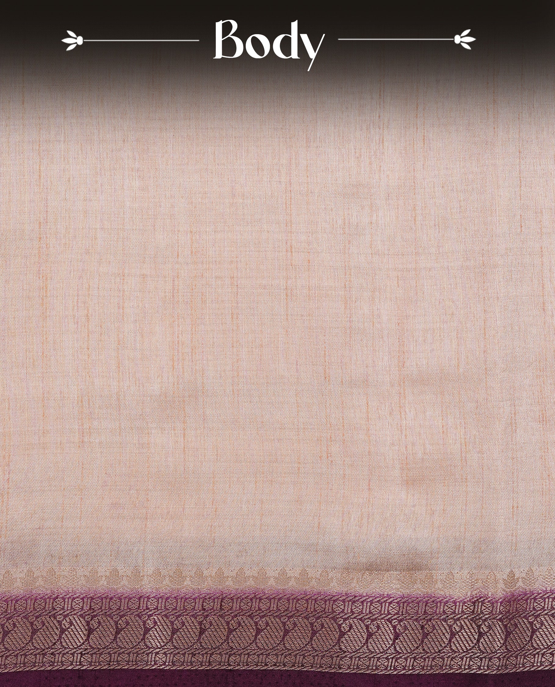 Cream colour Tussar silk saree Featuring Elegant Plain body, complemented by Contrast Maroon colour with gold zari border, paired with matching blouse piece.