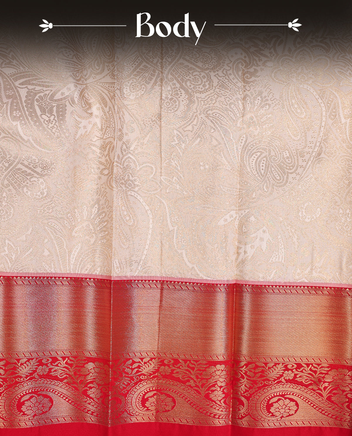 Off white colour soft silk saree