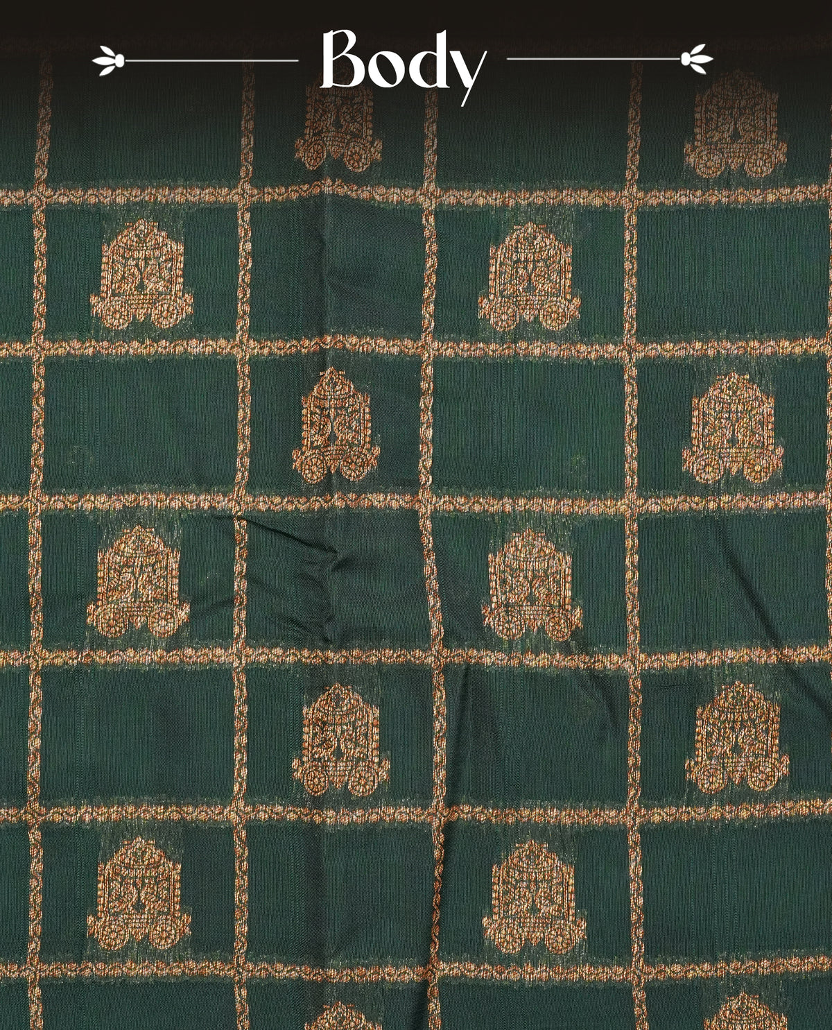 Green Colour Banaras Silk Tussar Georgette Saree