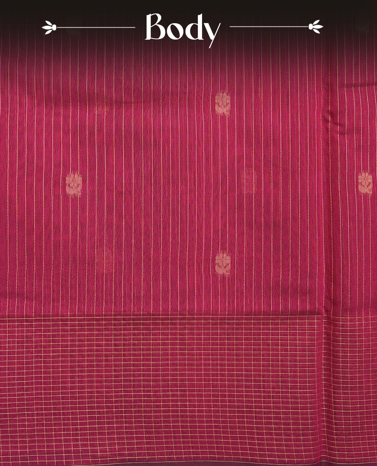 Magenta Colour Silk Cotton Saree