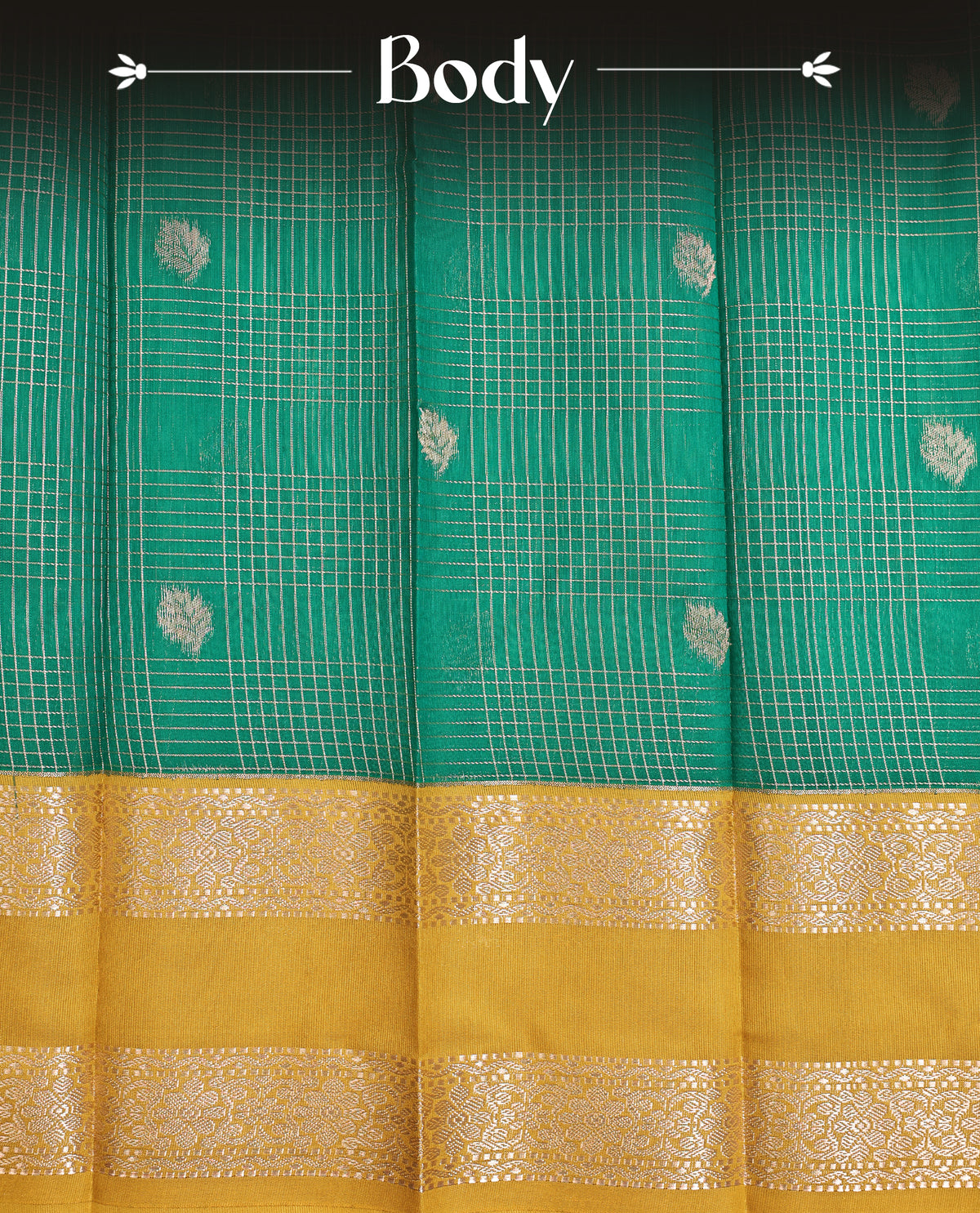 Sea green colour soft silk saree